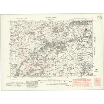1938 Map of Yorkshire CCXVI.SW, 1947 Print