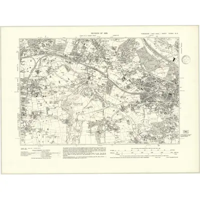 1933 Map of Yorkshire CCXVII.NE