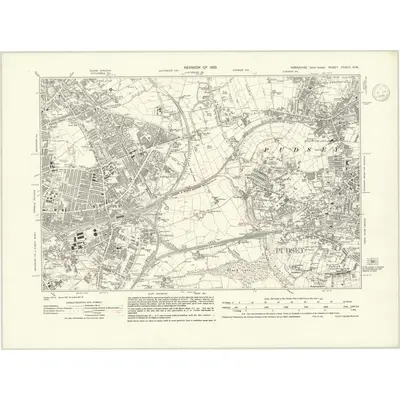 1933 Map of Yorkshire CCXVII.NW