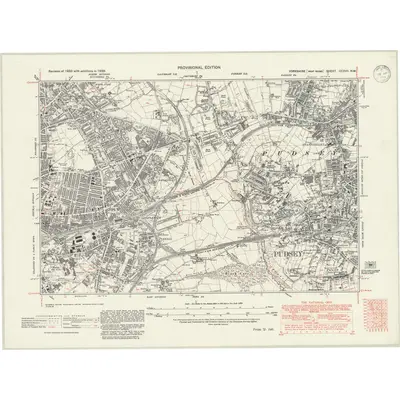 1938 Map of Yorkshire CCXVII.NW, 1946 Print