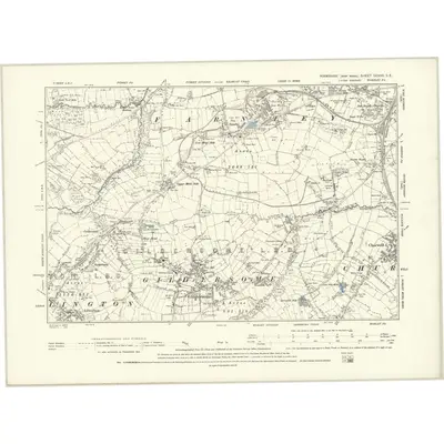 1889 Map of Yorkshire CCXVII.SE, 1894 Print