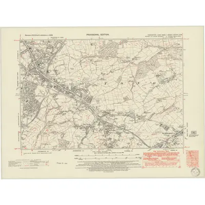 1948 Map of Yorkshire CCXVII.SW, 1950 Print