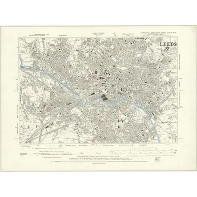 1888 Map of Yorkshire CCXVIII.NW, 1894 Print