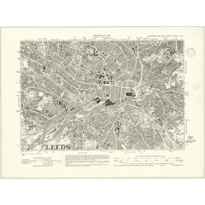 1932 Map of Yorkshire CCXVIII.NW