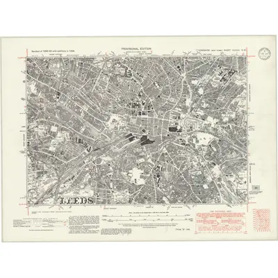 1938 Map of Yorkshire CCXVIII.NW, 1946 Print