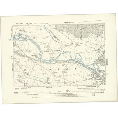 1891 Map of Yorkshire CCXVIII.SE, 1894 Print