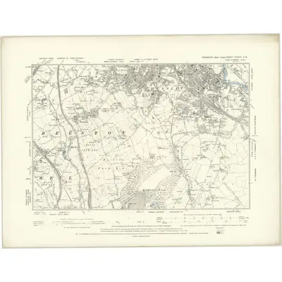 1889 Map of Yorkshire CCXVIII.SW, 1894 Print