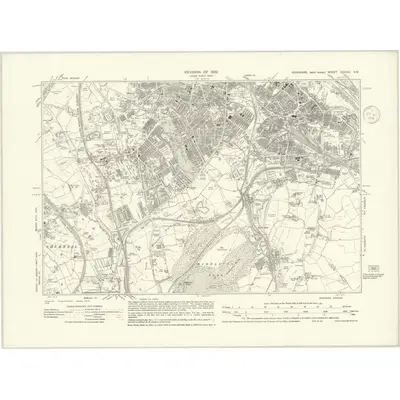 1932 Map of Yorkshire CCXVIII.SW