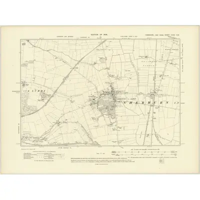 1906 Map of Yorkshire CCXX.NW, 1908 Print