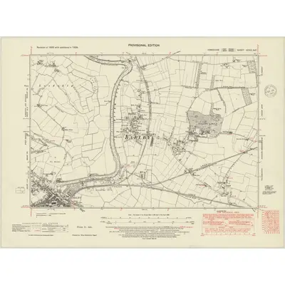1938 Map of Yorkshire CCXXI.NE, 1948 Print