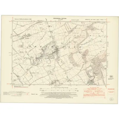 1950 Map of Yorkshire CCXXIV.SE, 1953 Print