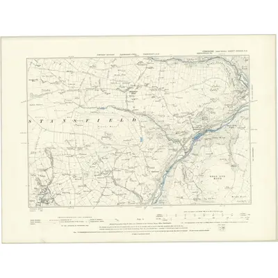 1889 Map of Yorkshire CCXXIX.NE, 1894 Print