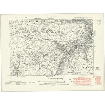 1938 Map of Yorkshire CCXXIX.NE, 1947 Print