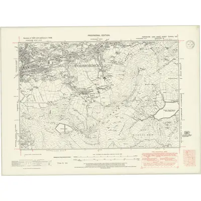 1938 Map of Yorkshire CCXXIX.SE, 1947 Print