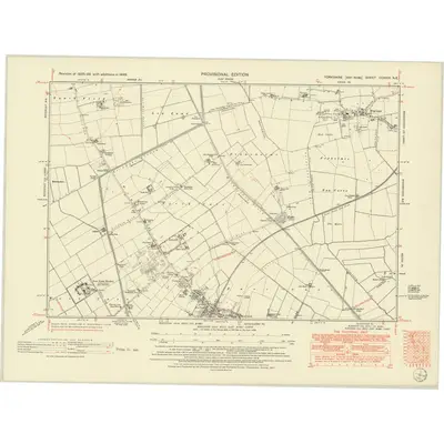 1946 Map of Yorkshire CCXXVI.NE, 1951 Print