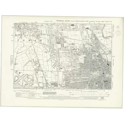 1938 Map of Yorkshire CCXXVI.SW, 1944 Print
