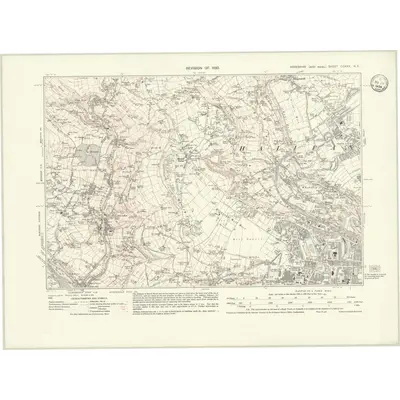 1930 Map of Yorkshire CCXXX.NE