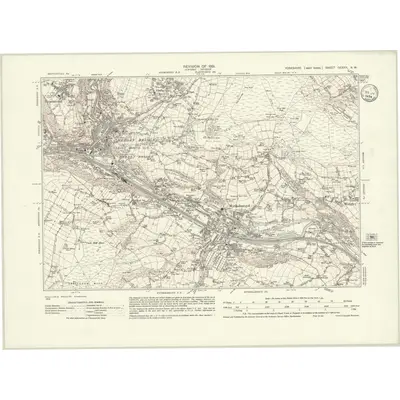 1931 Map of Yorkshire CCXXX.NW
