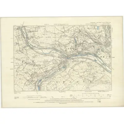 1888 Map of Yorkshire CCXXX.SE, 1894 Print
