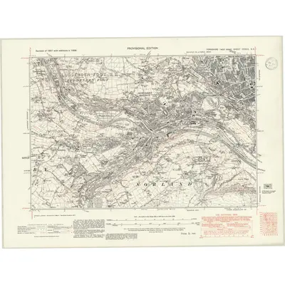 1938 Map of Yorkshire CCXXX.SE, 1947 Print