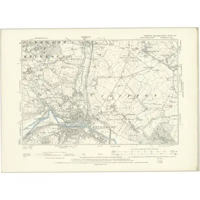 1889 Map of Yorkshire CCXXXI.SE, 1894 Print