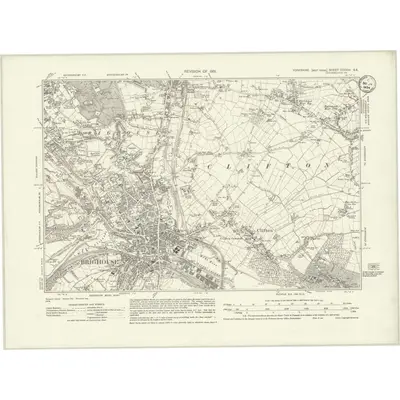 1931 Map of Yorkshire CCXXXI.SE