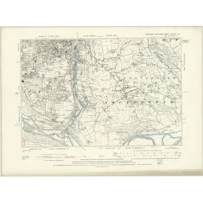 1889 Map of Yorkshire CCXXXI.SW, 1894 Print