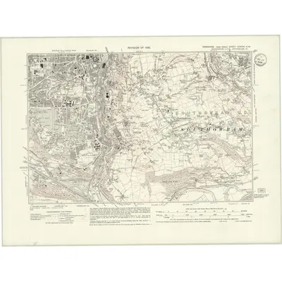 1930 Map of Yorkshire CCXXXI.SW