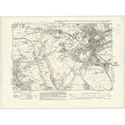 1938 Map of Yorkshire CCXXXII.NE, 1944 Print