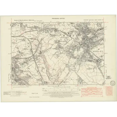 1948 Map of Yorkshire CCXXXII.NE, 1949 Print