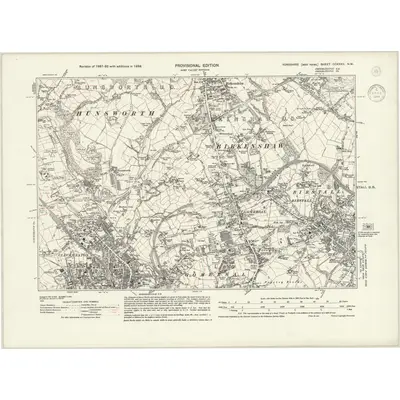 1938 Map of Yorkshire CCXXXII.NW, 1944 Print