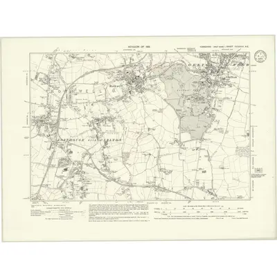 1931 Map of Yorkshire CCXXXIII.NE
