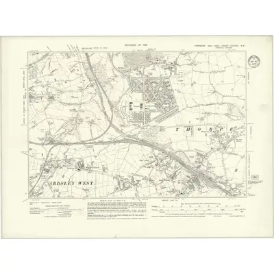 1931 Map of Yorkshire CCXXXIII.NW