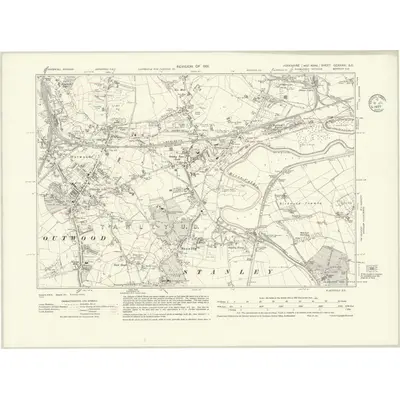 1931 Map of Yorkshire CCXXXIII.SE