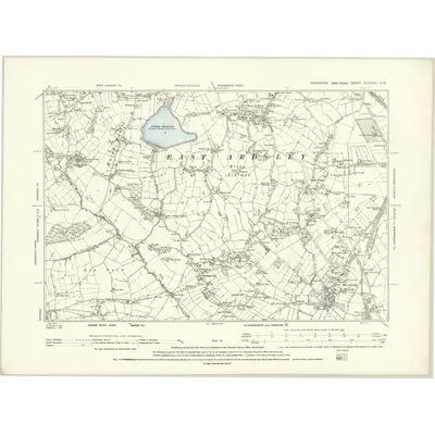 1892 Map of Yorkshire CCXXXIII.SW, 1894 Print