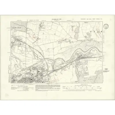 1932 Map of Yorkshire CCXXXIV.NE