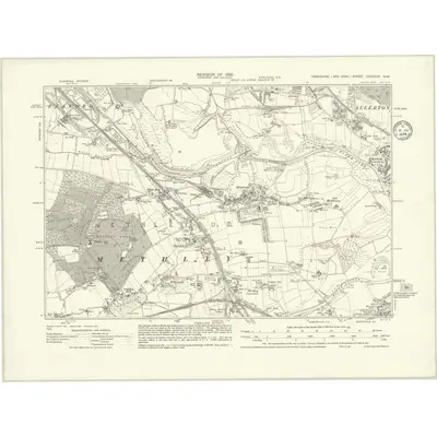 1932 Map of Yorkshire CCXXXIV.NW