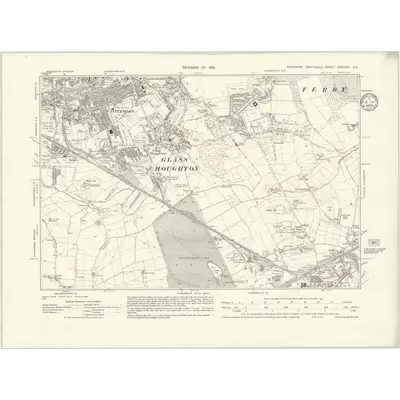 1931 Map of Yorkshire CCXXXIV.SE