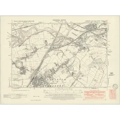 1948 Map of Yorkshire CCXXXIV.SW, 1949 Print