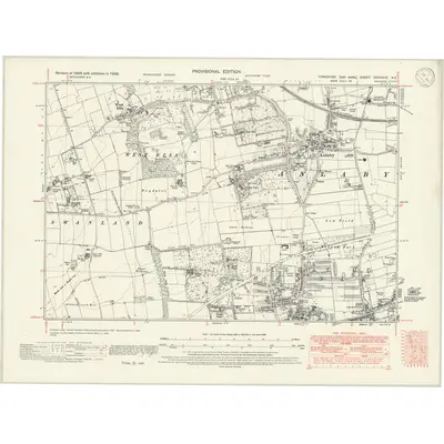 1938 Map of Yorkshire CCXXXIX.NE, 1946 Print