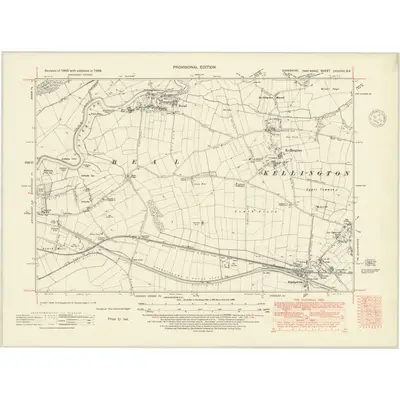 1938 Map of Yorkshire CCXXXV.SE, 1948 Print
