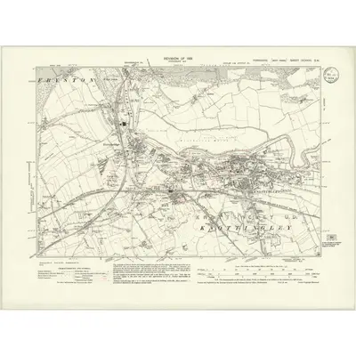 1931 Map of Yorkshire CCXXXV.SW