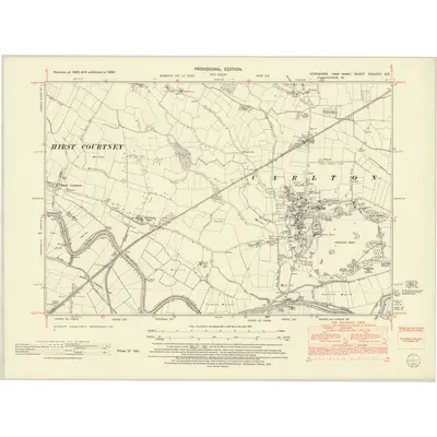 1950 Map of Yorkshire CCXXXVI.SE, 1952 Print