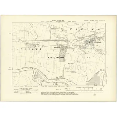1905 Map of Yorkshire CCXXXVII.NE, 1907 Print