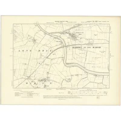 1905 Map of Yorkshire CCXXXVII.NW, 1908 Print