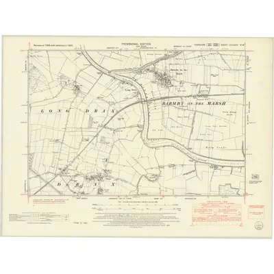 1950 Map of Yorkshire CCXXXVII.NW, 1953 Print