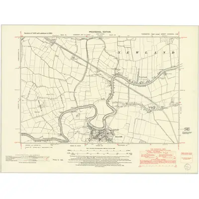 1950 Map of Yorkshire CCXXXVII.SW, 1952 Print