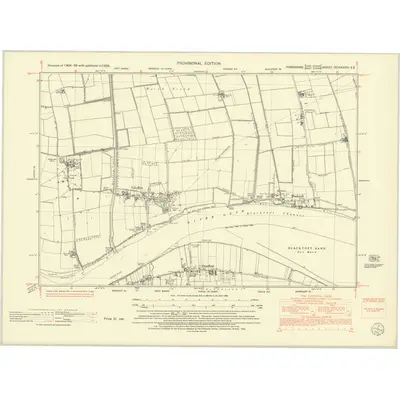 1950 Map of Yorkshire CCXXXVIII.SE, 1952 Print