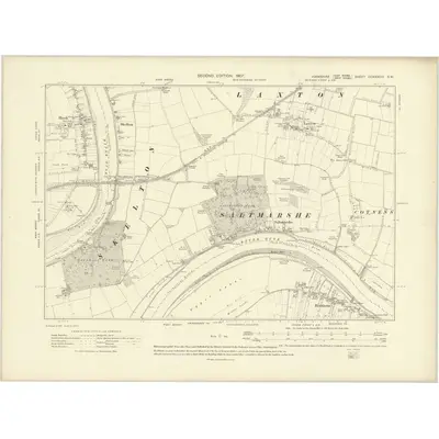 1904 Map of Yorkshire CCXXXVIII.SW, 1907 Print
