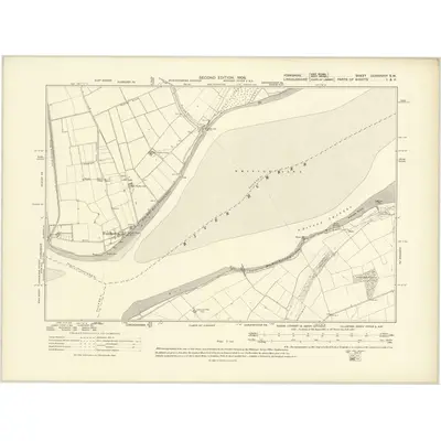1904 Map of Yorkshire CCXXXVIIIA.SW, 1908 Print